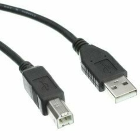 SWE-TECH 3C USB 2.0 Printer/Device Cable, Black, Type A Male to Type B Male, 10 foot FWT10U2-02210BK
